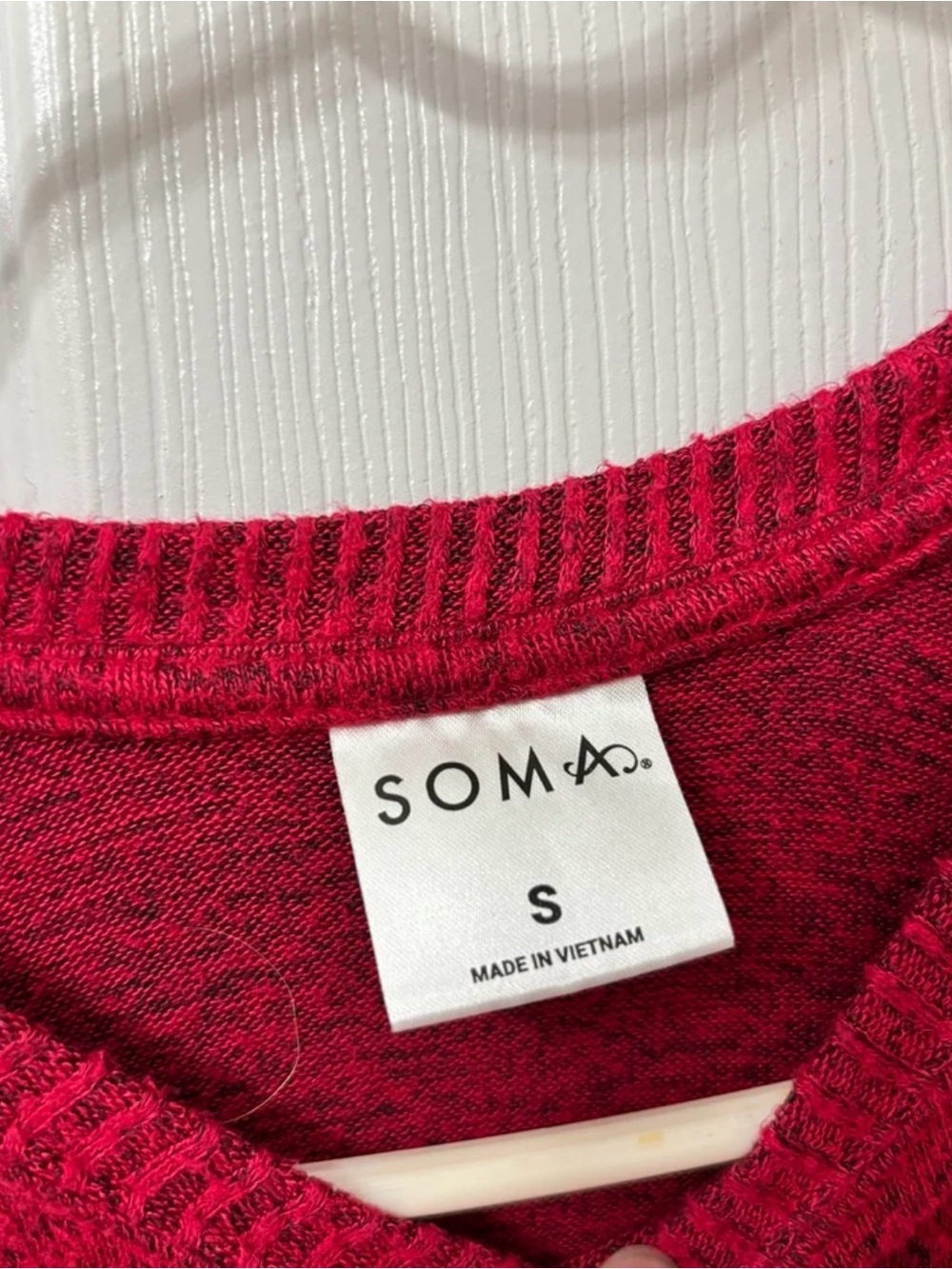 Soma Cozy Lounge Set Women’s Mixed Sizes Small Top Medium Pant Red Pajamas - Picture 10 of 11